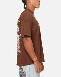 Ed Hardy Koi T-Shirt Brown