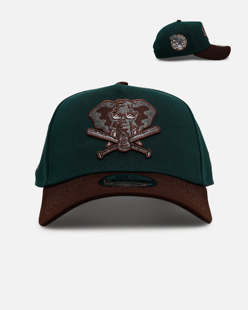 New Era Oakland Athletics 'Rainforest' 9FORTY A-Frame Snapback Green/Brown