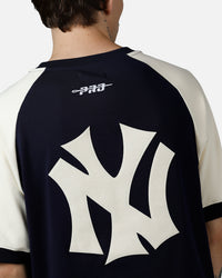 Pro Standard New York Yankees Double Knit Raglan T-Shirt Navy