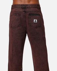 X-Large Bull Denim 91 Pant Burgundy
