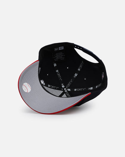 New Era Atlanta Braves 'Cherub Official Team Color' 9FORTY A-Frame Snapback Navy/Red