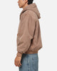 Carre Sherpa Lined Hoodie Washed Tan