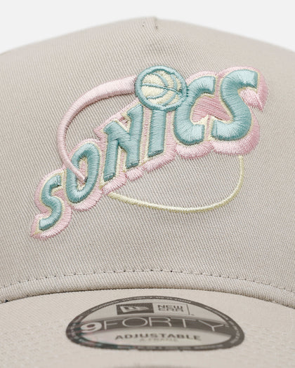 New Era Seattle SuperSonics 'Pastel 2.0' 9FORTY A-Frame Snapback Stone