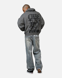 Carre Bulldog Premium Hoodie Washed Charcoal