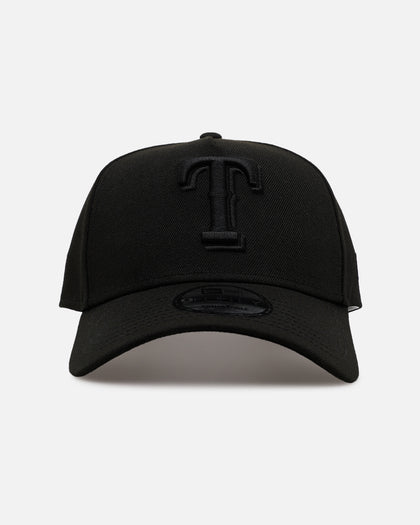 New Era Texas Rangers 'Easy Black' 9FORTY A-Frame Snapback Black/Black