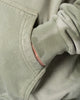 MNML Faded Basic Zip Up Hoodie Washed Olive