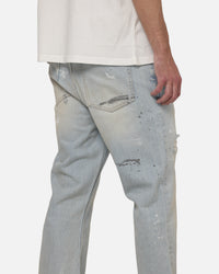 Represent Painted Denim Jeans Coastal Blue