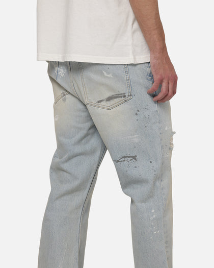 Represent Painted Denim Jeans Coastal Blue