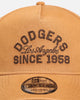 New Era Los Angeles Dodgers 'Washed Canvas' 9FORTY A-Frame Snapback Walnut