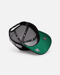 New Era Las Vegas Raiders 'Stripe' 9FORTY A-Frame Trucker Snapback Black/White