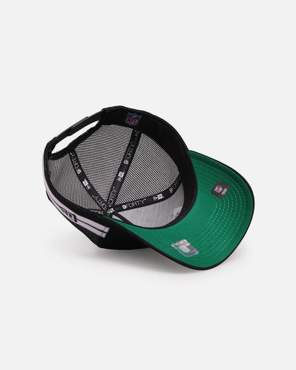 New Era Las Vegas Raiders 'Stripe' 9FORTY A-Frame Trucker Snapback Black/White