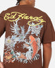 Ed Hardy Koi T-Shirt Brown