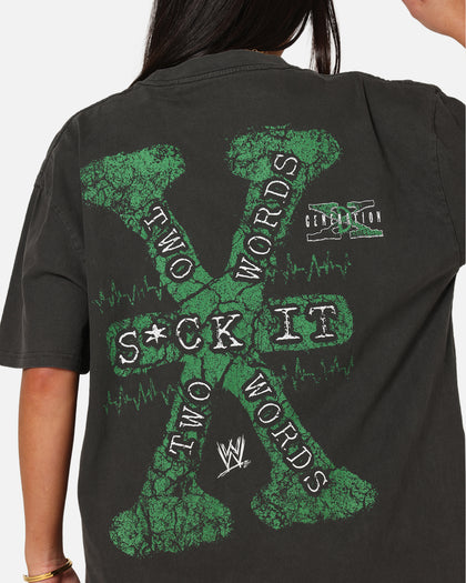 Culture Kings X WWE D-Generation X Summer Slam Heavy T-Shirt Black Wash