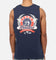Bleacher Athletic Sydney Roosters NRL Adult Muscle T-Shirt Navy
