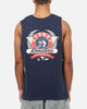 Bleacher Athletic Sydney Roosters NRL Adult Muscle T-Shirt Navy