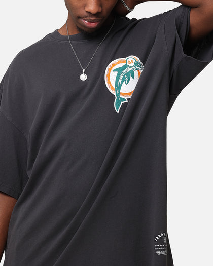 Mitchell & Ness Miami Dolphins 'Alter Ego' Flames T-Shirt Faded Black