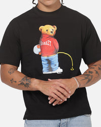 Market Trouble Making Bear T-Shirt Black