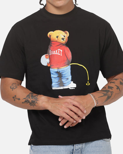 Market Trouble Making Bear T-Shirt Black
