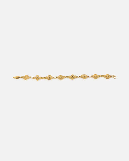Saint Morta Chrome Cross Bracelet Gold