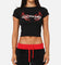 Ed Hardy Women's Tribal Baby T-Shirt Black/Red