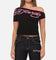 Ed Hardy Women's Aline Baby T-Shirt Black/Pink