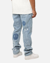 MNML V723 Peace By Peace Denim Jeans Blue