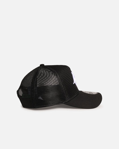 New Era Cronulla Sutherland Sharks 'NRL Mesh Crown' 9FORTY A-Frame Trucker Snapback Black