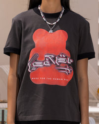 Loiter Gummy Ringer T-Shirt Charcoal