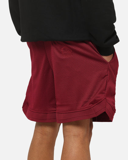 Bleacher Athletic Brisbane Broncos NRL Adult Basketball Shorts Maroon