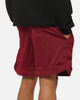 Bleacher Athletic Brisbane Broncos NRL Adult Basketball Shorts Maroon
