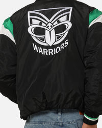 Bleacher Athletic New Zealand Warriors NRL Legacy Baseball Jacket Black