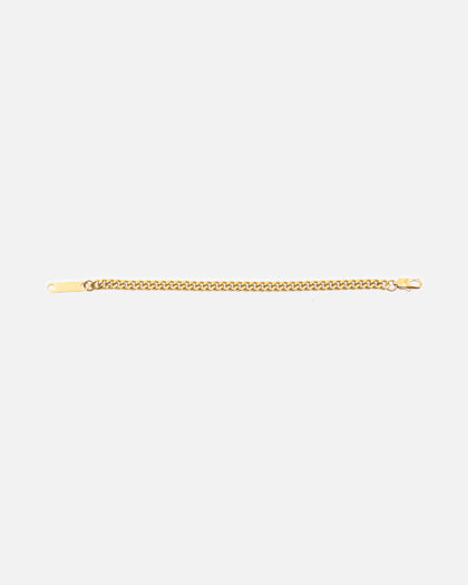 Saint Morta 5mm Cuban Bracelet Gold
