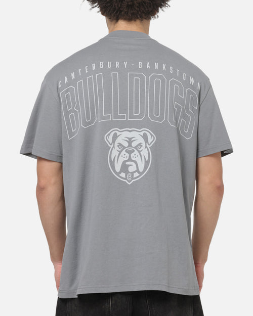 Bleacher Athletic Canterbury Bulldogs NRL Attrition Solid T-Shirt Grey