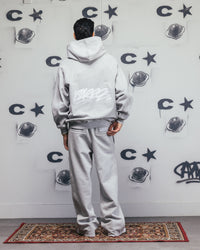 Carre Grit Zip Hoodie Grey Marle