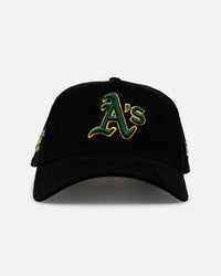 New Era Oakland Athletics 'Black Cord' 9FORTY A-Frame Corduroy Snapback Black