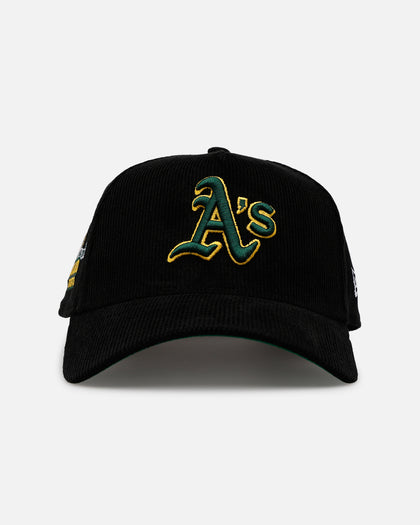 New Era Oakland Athletics 'Black Cord' 9FORTY A-Frame Corduroy Snapback Black