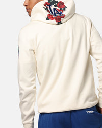 Pro Standard Los Angeles Dodgers Roses Pullover Hoodie Eggshell
