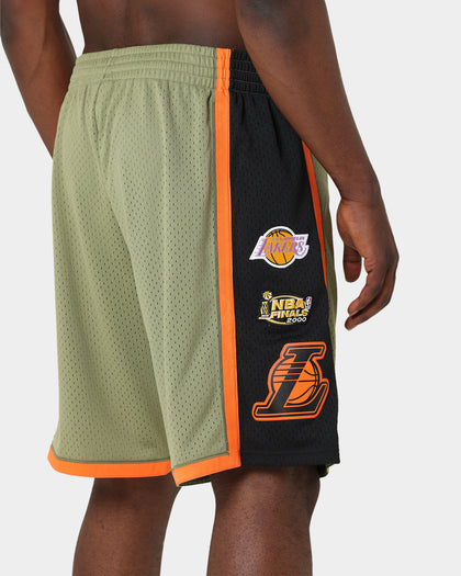 Mitchell & Ness Los Angeles Lakers Flight Swingman Shorts Olive