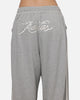 Adidas Women's Graphic Loose Sweat Pants Medium Grey Heather