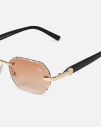 Belvoir & Co Willow Diamond Cut Sunglasses Tea/Black