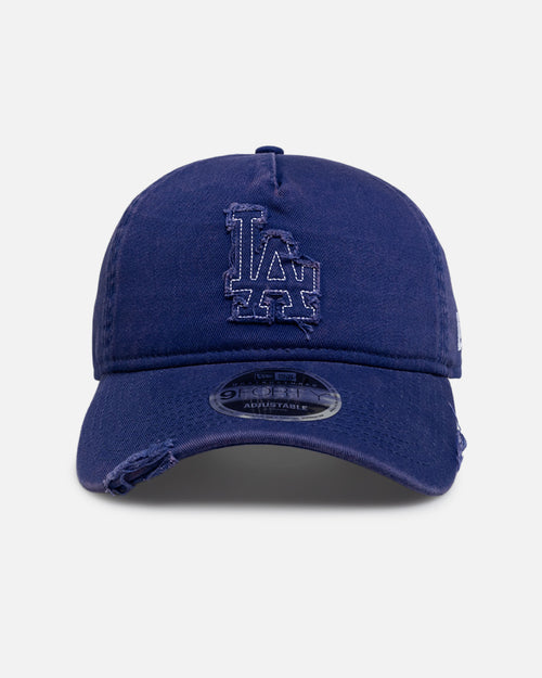 New Era Los Angeles Dodgers 'Snow Washed Fray' 9FORTY A-Frame Unstructured Snapback Dark Royal