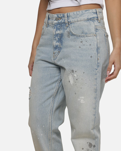 Represent Painted Denim Jeans Coastal Blue