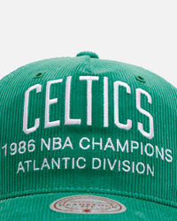 Mitchell & Ness Boston Celtics 'Worldwide' Deadstock Corduroy Snapback Green
