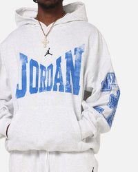 Jordan Brooklyn Collegiate Pullover Hoodie Birch Heather Grey
