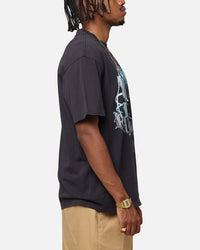 Mitchell & Ness Las Vegas Raiders Helmet T-Shirt Overdyed Black