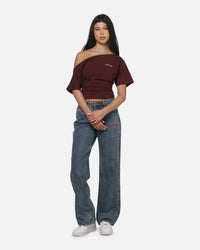 Ed Hardy Women's Death Before Dishonour Jeans Blue Mid Wash