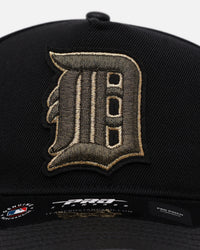 Pro Standard Detroit Tigers 'Gold Twist' Pro Pinch Strapback Black/Gold