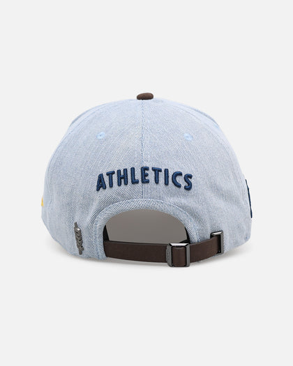 Pro Standard Oakland Athletics 'Denim Suede' Pro Pinch Strapback Denim