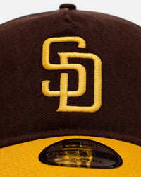 New Era San Diego Padres 'Washed Truckers' 9FORTY A-Frame Trucker Snapback Official Team Color