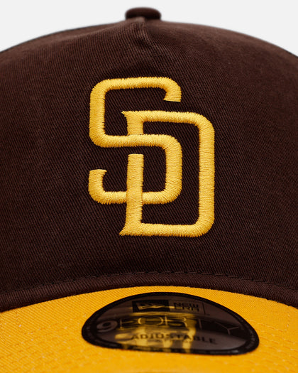 New Era San Diego Padres 'Washed Truckers' 9FORTY A-Frame Trucker Snapback Official Team Color